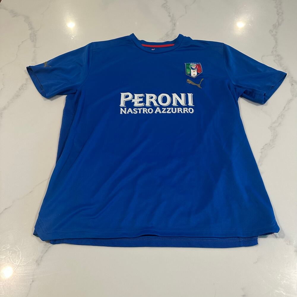 Puma Italy National Team Jersey Shirt Blue Size XL